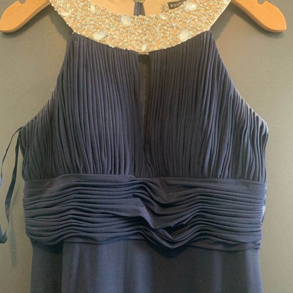 David’s Bridal - JS Boutique - Navy Blue gown EUC - size 4